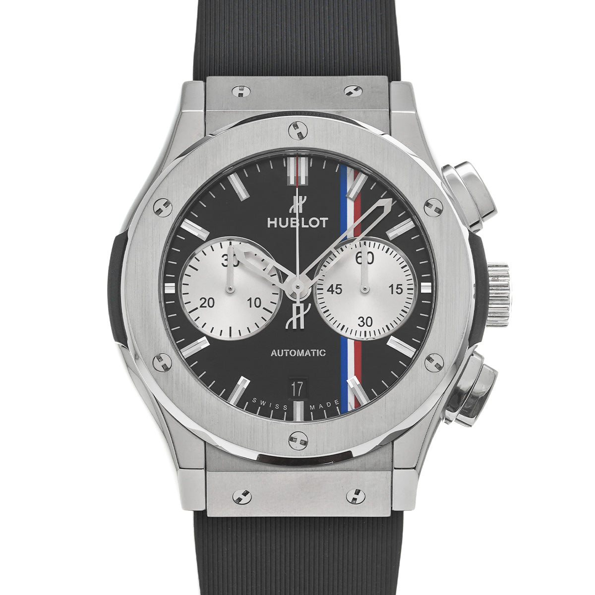Classic Fusion Titanium Chronograph Tour Auto 521.NX.1472.VR.TRA14 Black HUBLOT Men's [Pre-owned]