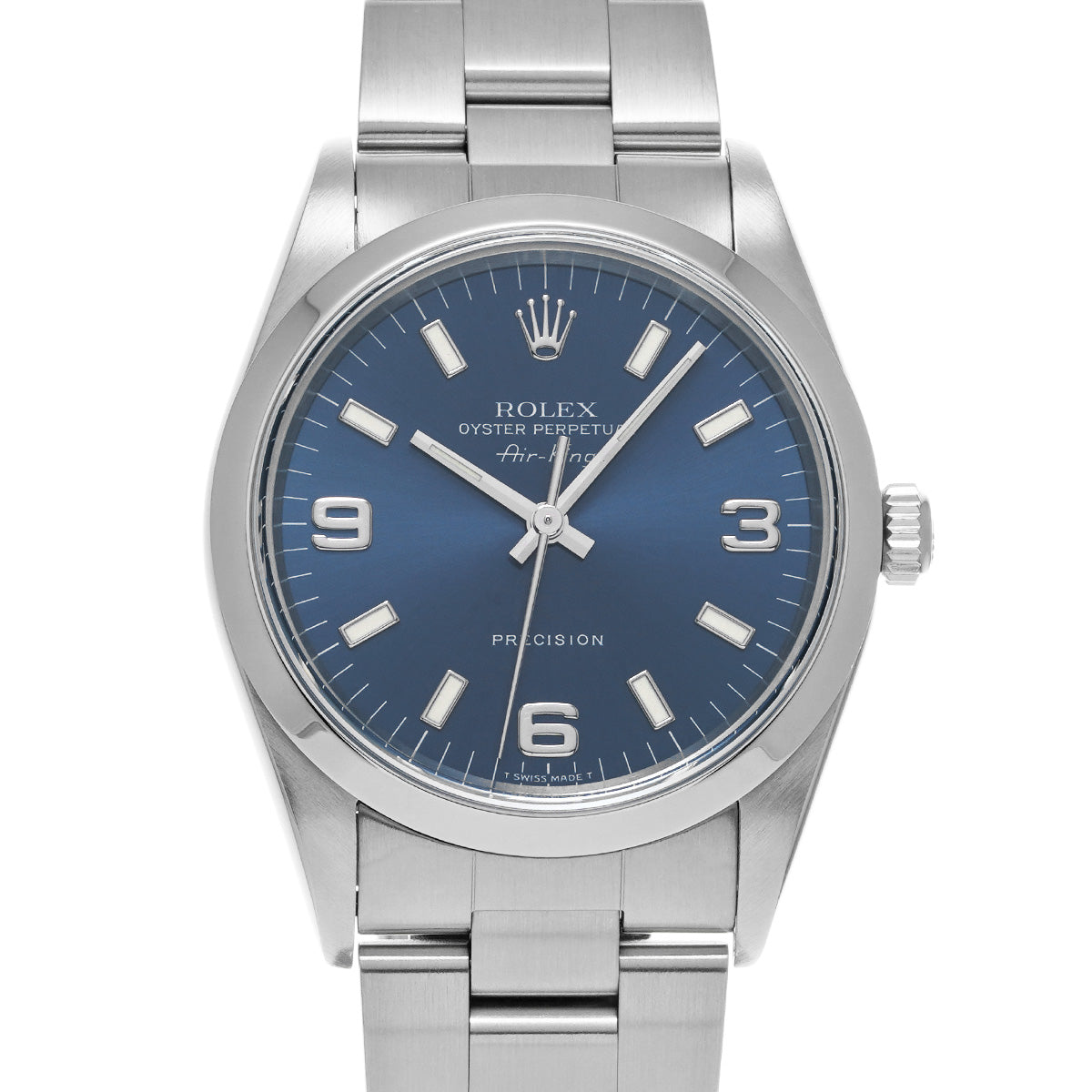 Air-King 14000 U (manufactured circa 1997) Blue ROLEX Men's [Pre-owned].