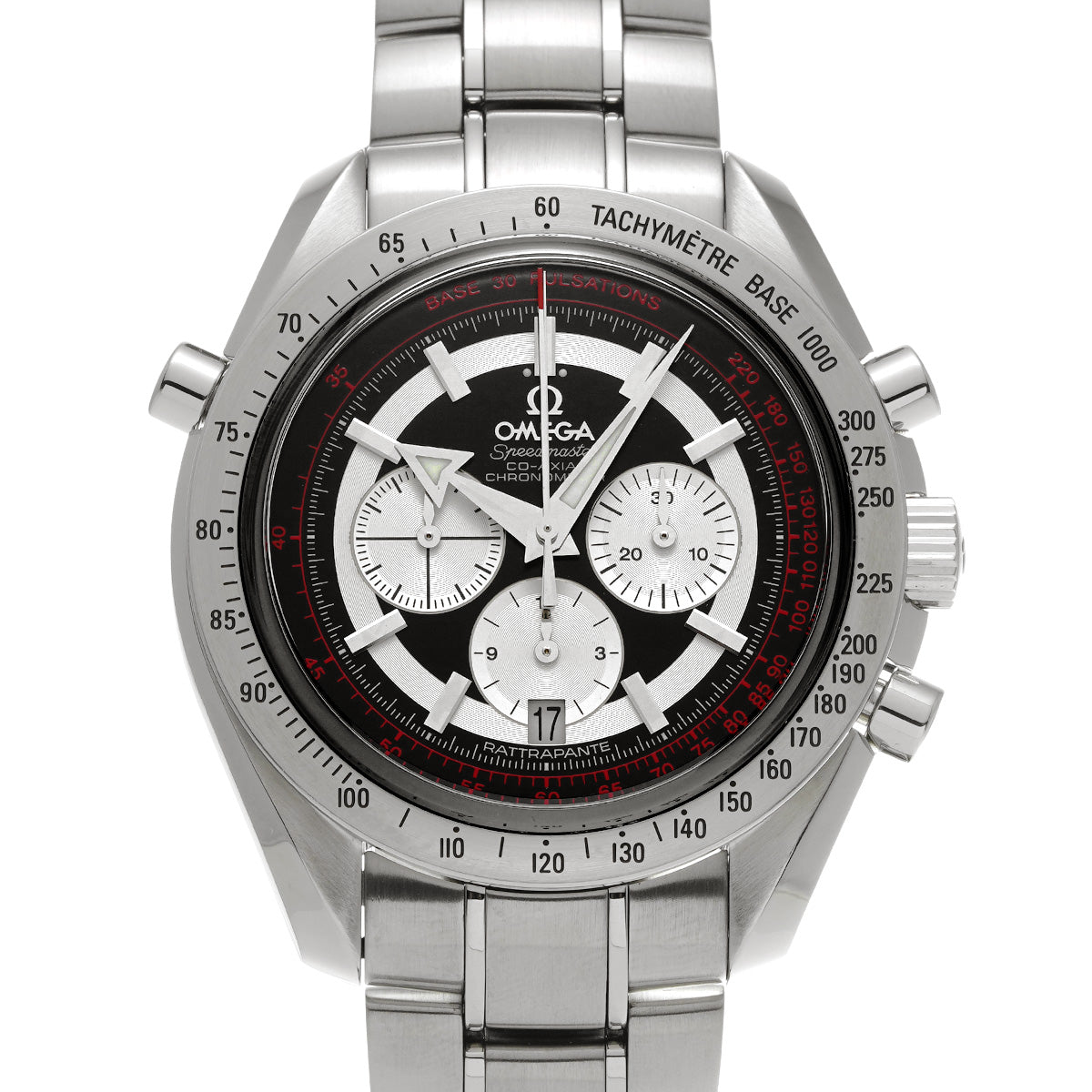 Speedmaster Broad Arrow Rattrapante 3582.51 Black/Silver OMEGA Men's [Pre-Owned].