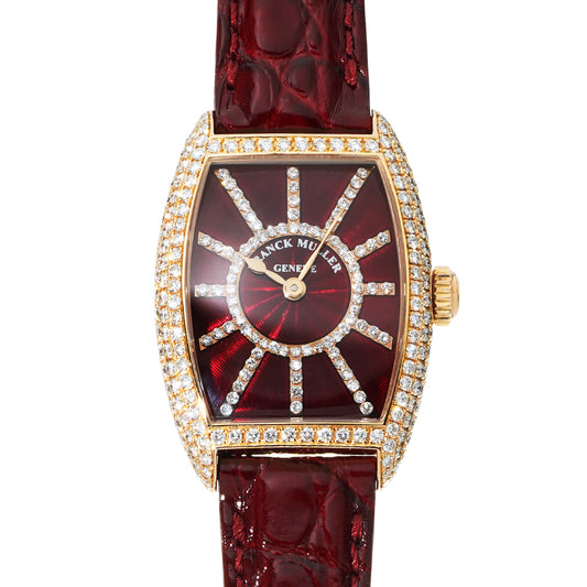 Tonneau Curvex 1750S6PMCD Red/Diamond FRANCK MULLER Men's [Pre-Owned].