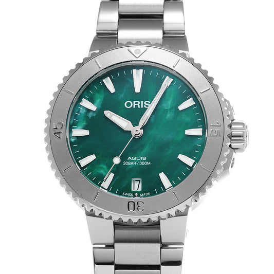 Aquis Date Breathnet 01 733 7770 4137 Green ORIS Unisex [pre-owned].