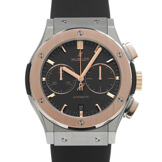 Classic Fusion Titanium King Gold Chronograph 521.NO.1181.RX Black HUBLOT Men's [Pre-Owned].