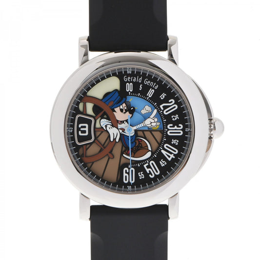 Retro Fantasy Jumping Hour Mickey Mouse RSF.X.10 Black GERALD GENTA Men's