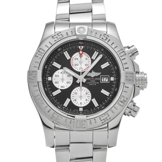 Super Avenger II A1337111/BC29 Black/Silver BREITLING Men's [Pre-Owned].