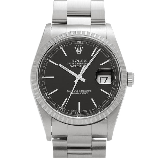 DATE JUST 16220 F (made around 2004) Black ROLEX Men's [Pre-Owned].