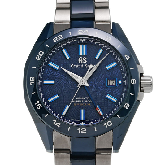 Sports Collection Mechanical High Beat 36000 GMT Caliber 9S 20th SBGJ229 Blue Grand Seiko Men's [Pre-Owned].