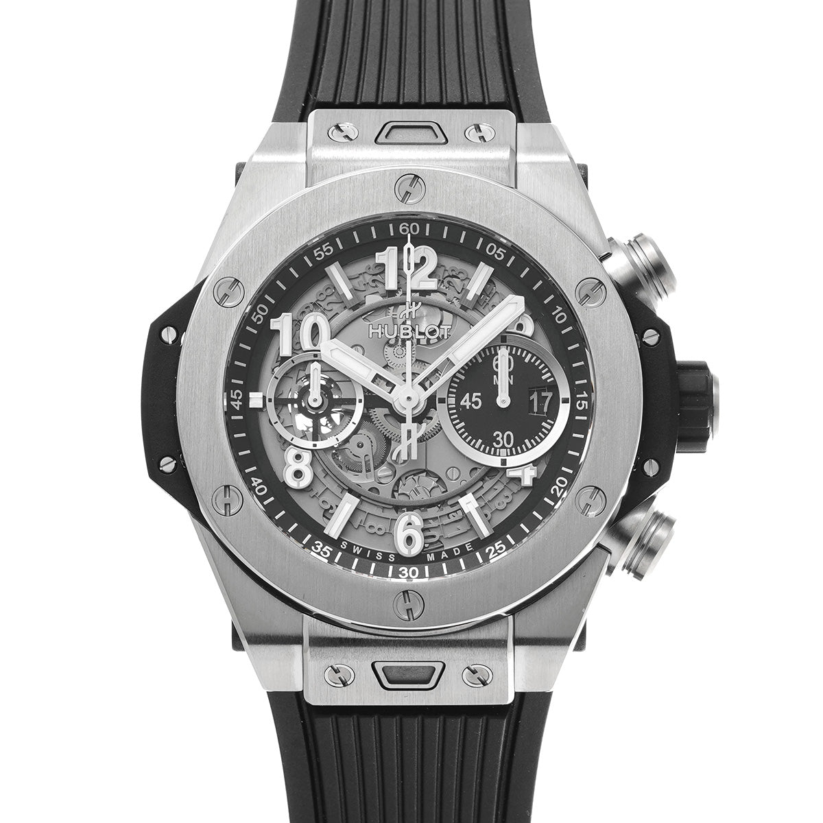 Big Bang Unico Titanium 421.NX.1170.RX Black Skeleton HUBLOT Men's [Pre-Owned].