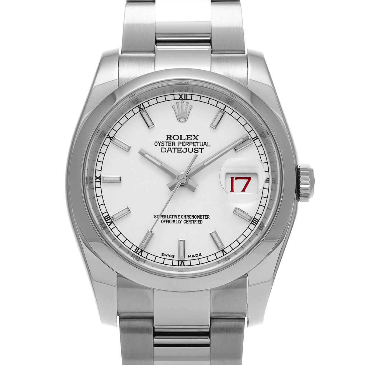 DATE JUST 116200 Random Serial White ROLEX Men's [Pre-owned].