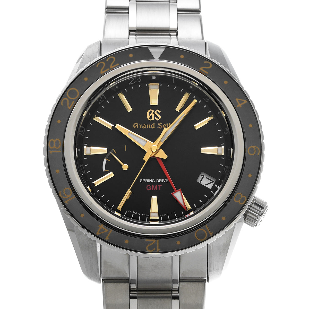 Sport Collection Spring Drive GMT SBGE215 Black Grand Seiko Men's [Pre-Owned].