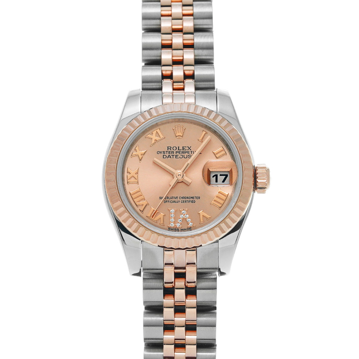 DATE JUST 179171 Random Serial Pink/Diamond ROLEX Ladies [Pre-Owned].