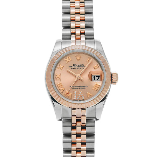 DATE JUST 179171 Random Serial Pink/Diamond ROLEX Ladies [Pre-Owned].
