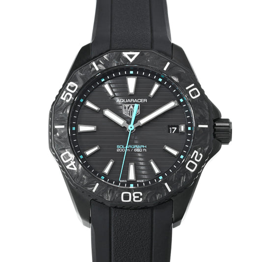 Aquaracer Professional 200 Solar Graph WBP1112.FT6199 Black TAG HEUER Men's [Pre-Owned]