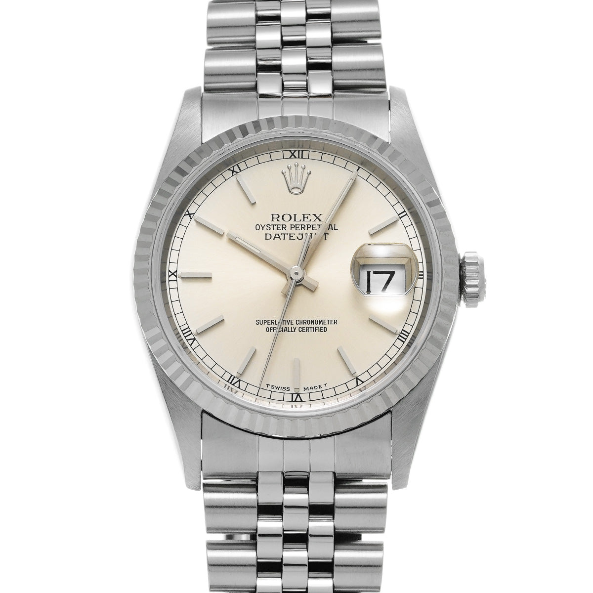 Datejust 16234 W (made around 1995) Silver ROLEX Men's [Pre-owned].