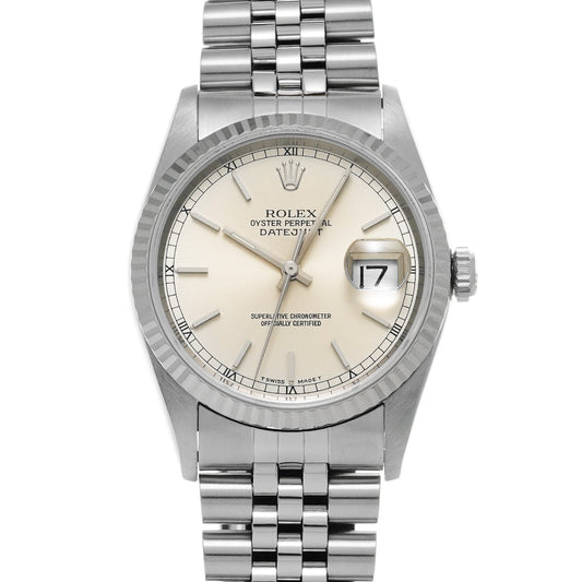 Datejust 16234 W (made around 1995) Silver ROLEX Men's [Pre-owned].