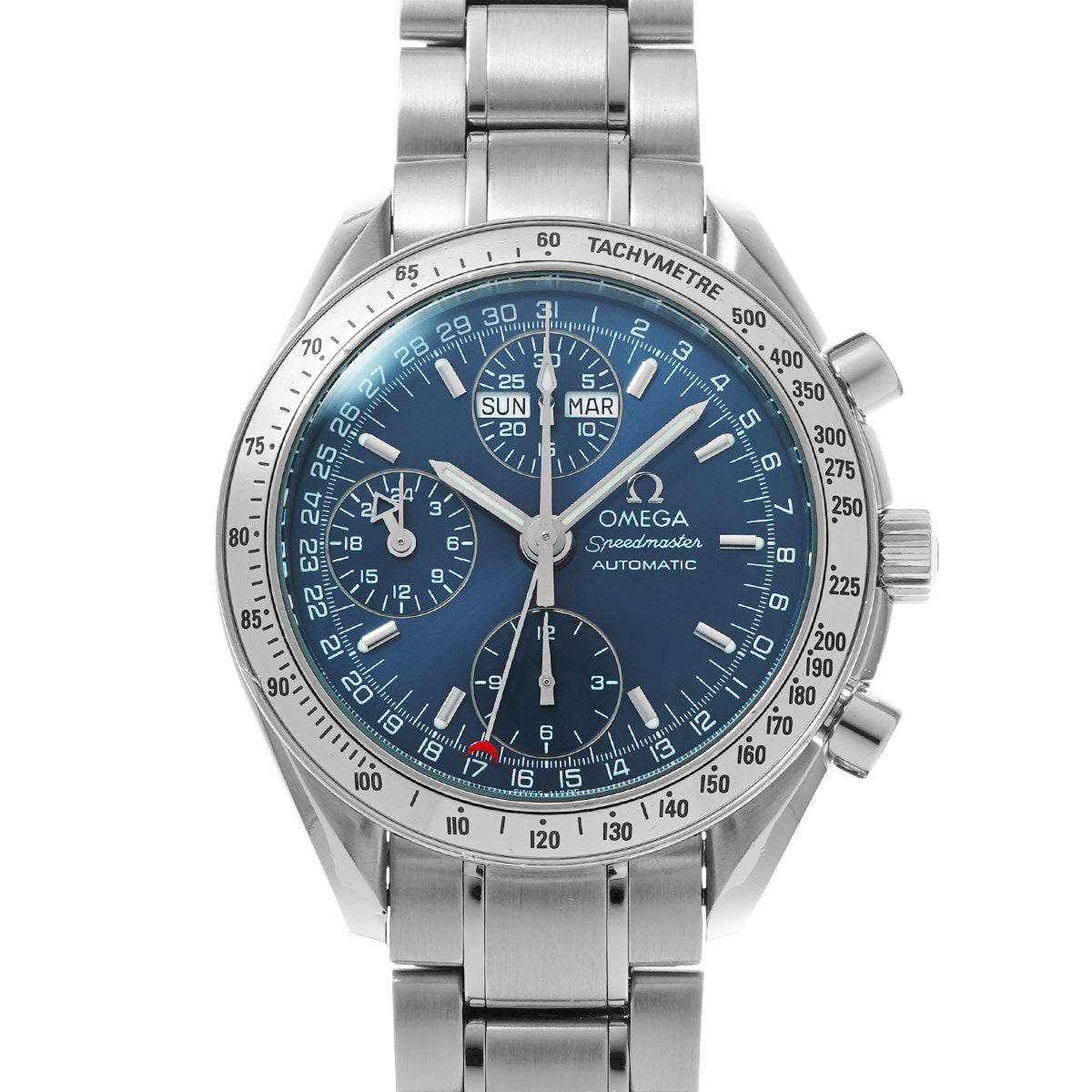 Speedmaster Triple Calendar 3523.80 Blue OMEGA Men's [Pre-Owned].