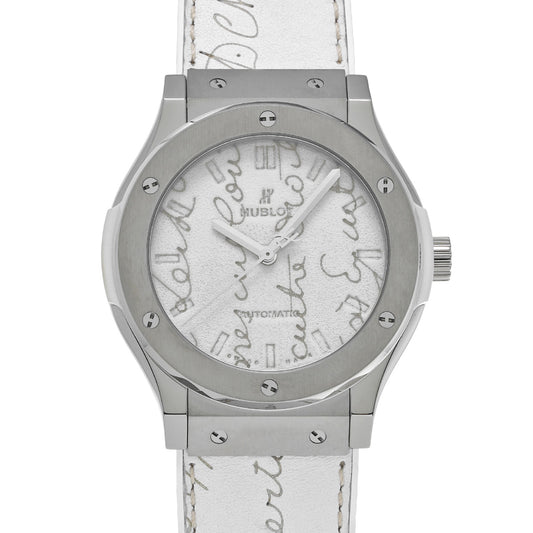 Classic Fusion Berluti Scritto Flat Bianco 511.NE.050W.VR.JBER19 White HUBLOT Men's [Pre-owned].