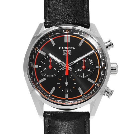 CARRERA Calibre Heuer 02 Chronograph CBN201C.FC6542 Black TAG HEUER Men's [Pre-Owned].