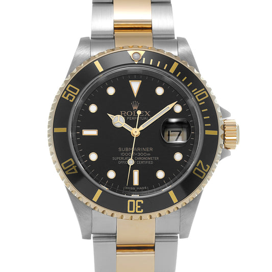 Submariner Date 16613 Z (manufactured circa 2007) Black ROLEX Men's [Pre-Owned].