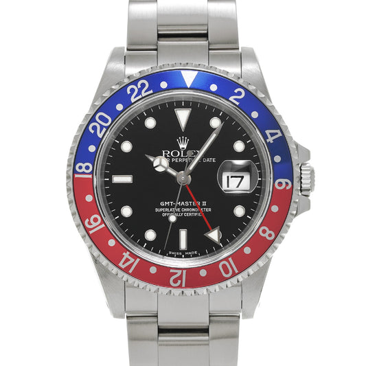 GMT Master II 16710 P (manufactured circa 2001) Black ROLEX Men's [Pre-Owned].