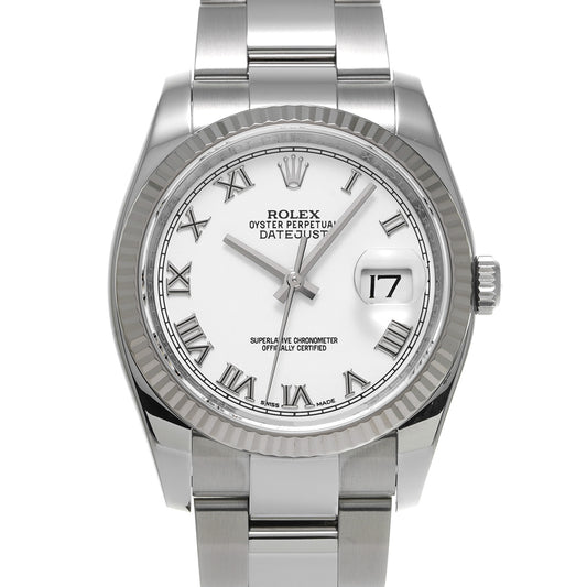 DATE JUST 116234 Random Serial White ROLEX Men's [Pre-owned].