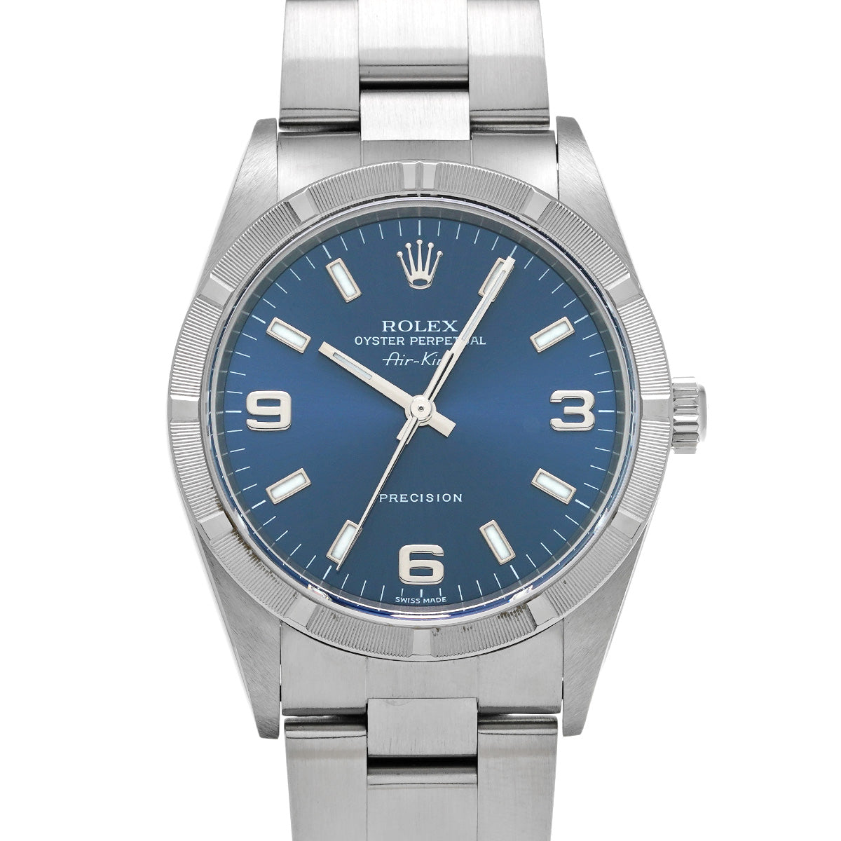 Air-King 14010M Y No. (manufactured around 2002) Blue ROLEX Men's [Pre-Owned].