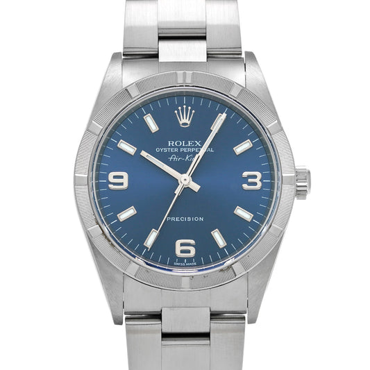 Air-King 14010M Y No. (manufactured around 2002) Blue ROLEX Men's [Pre-Owned].