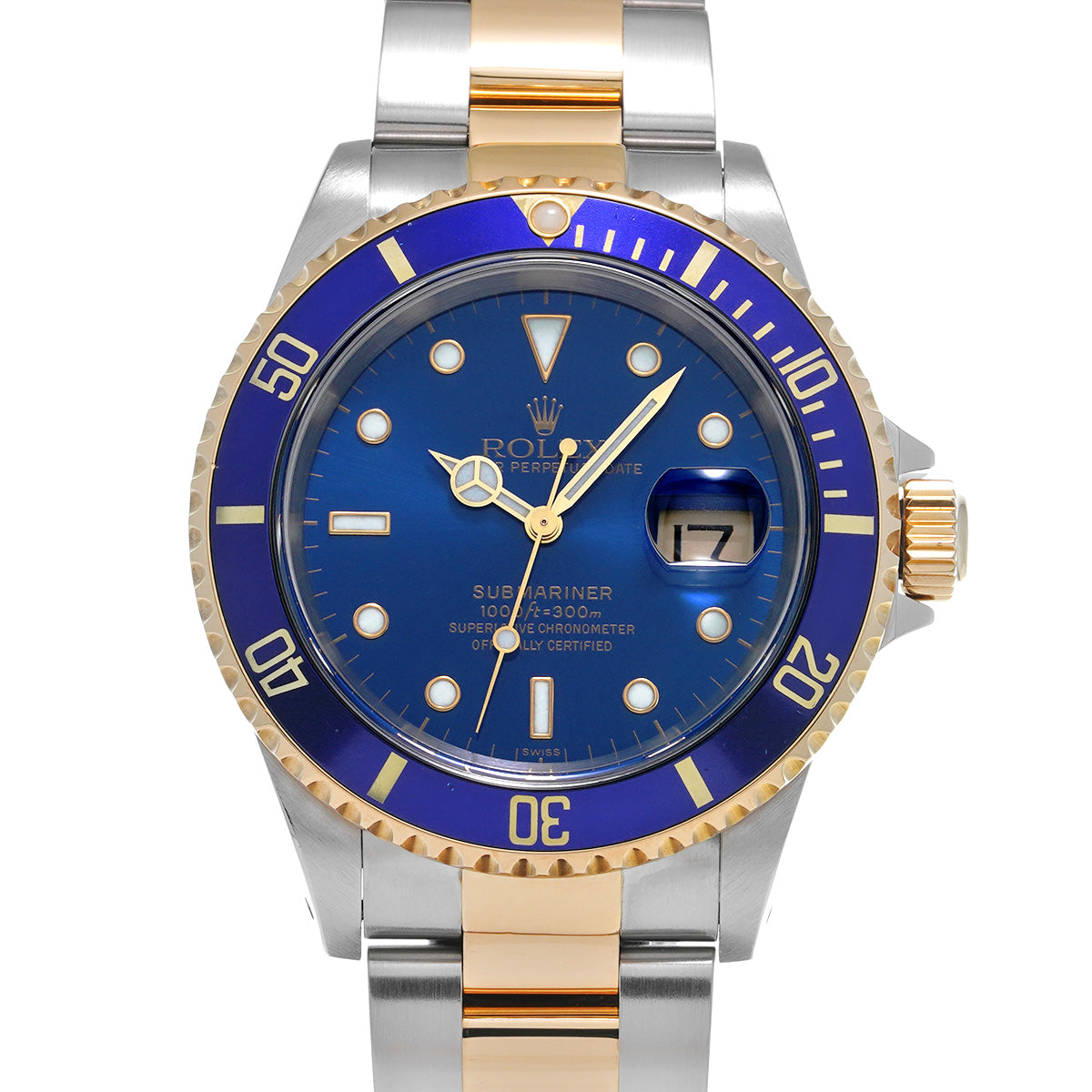 Submariner Date 16613 A (manufactured circa 1999) Blue ROLEX Men's [Pre-owned].