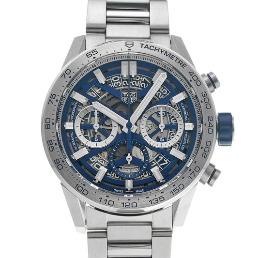 CARRERA Calibre Heuer 02 Chronograph Blue Edition CBG2019.BA0662 Blue TAG HEUER Men's [Pre-Owned].