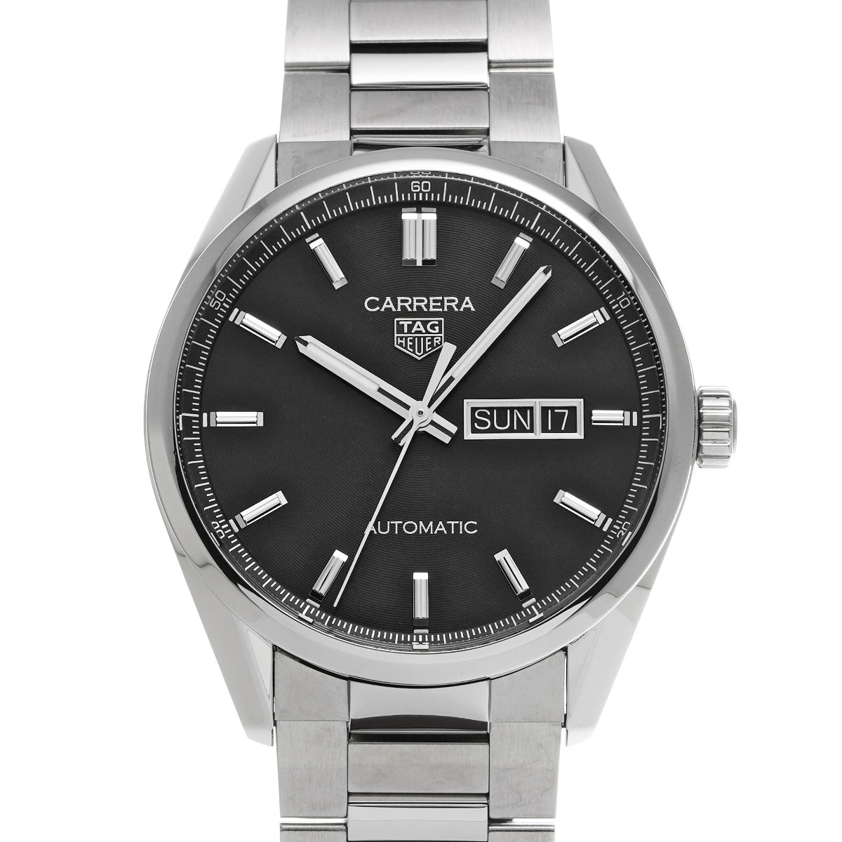 CARRERA Calibre 5 Day Date WBN2010.BA0640 Black TAG HEUER Men's [Pre-Owned].