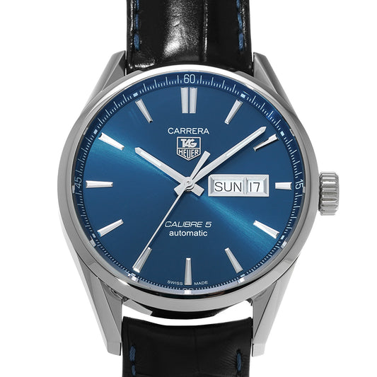 CARRERA Calibre 5 Day Date WAR201E.FC6292 Blue TAG HEUER Men's [Pre-Owned].