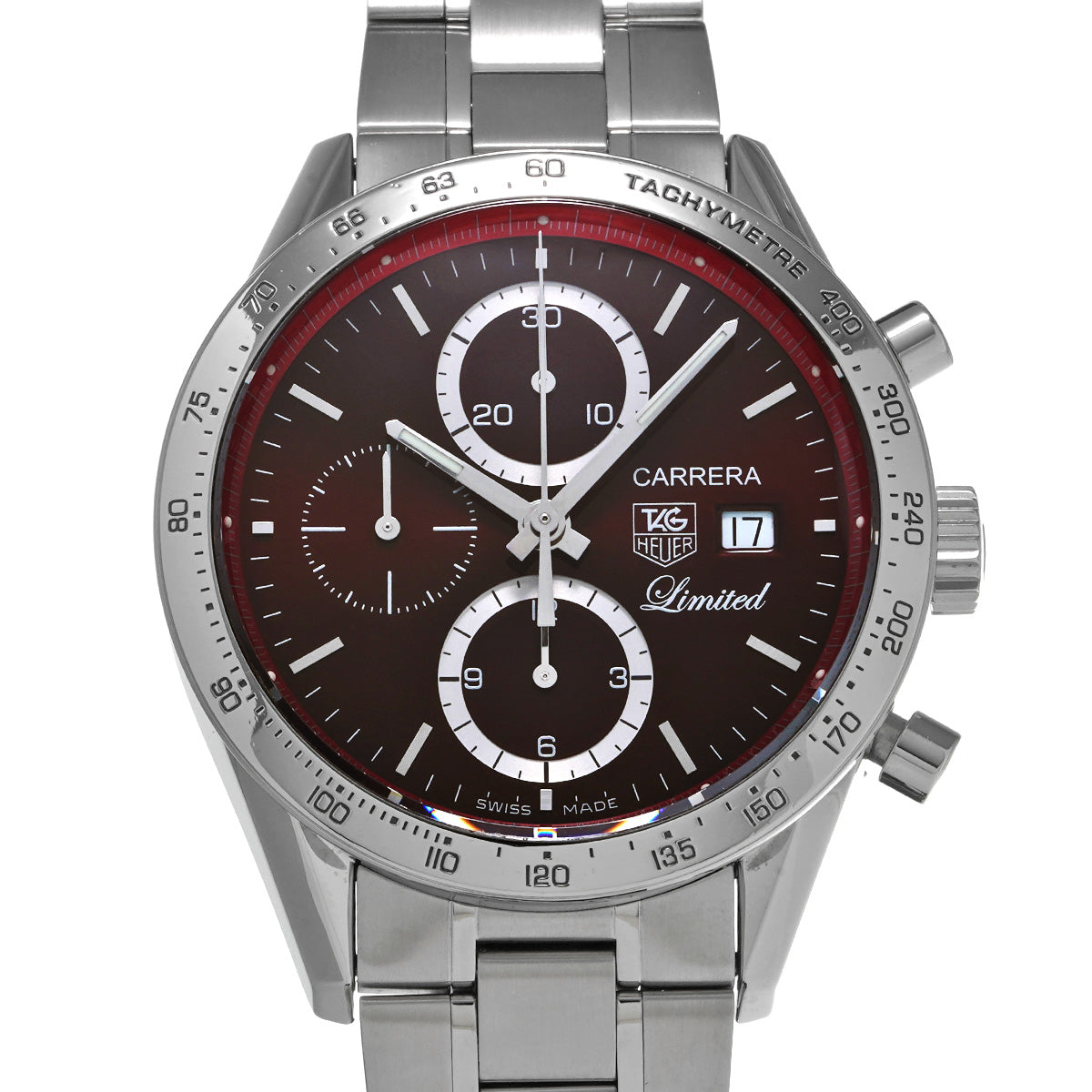 CARRERA Calibre 16 Chronograph CV201D.BA0786 Red TAG HEUER Men's [Pre-Owned].