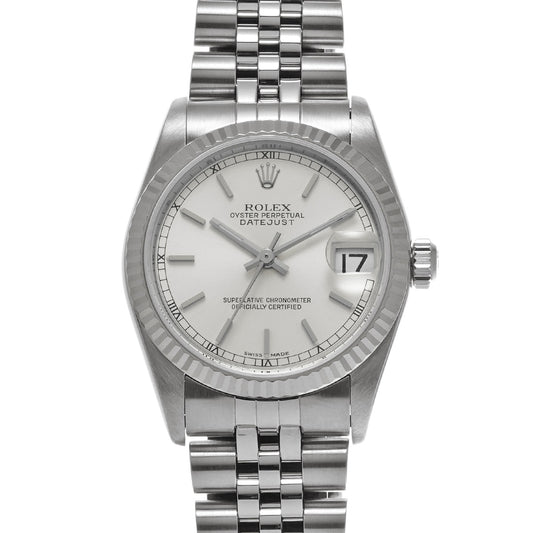 DATE JUST 78274 K (manufactured circa 2001) Silver ROLEX Unisex [Pre-owned].