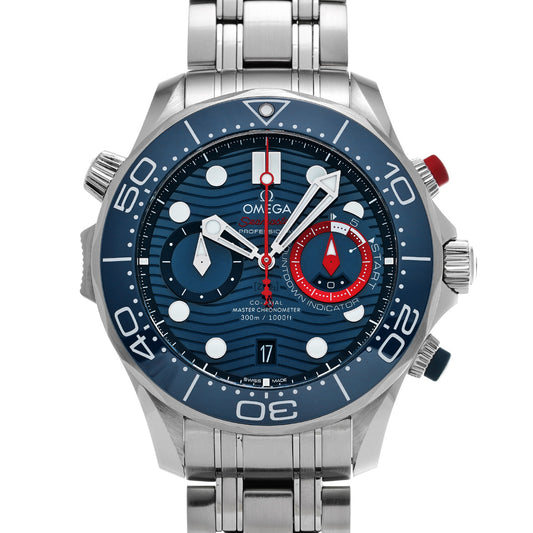 Seamaster Diver 300 Co-Axial Master Chronometer Chronograph America's Cup 210.30.44.51.03.002 Blue OMEGA Mens [Pre-owned]