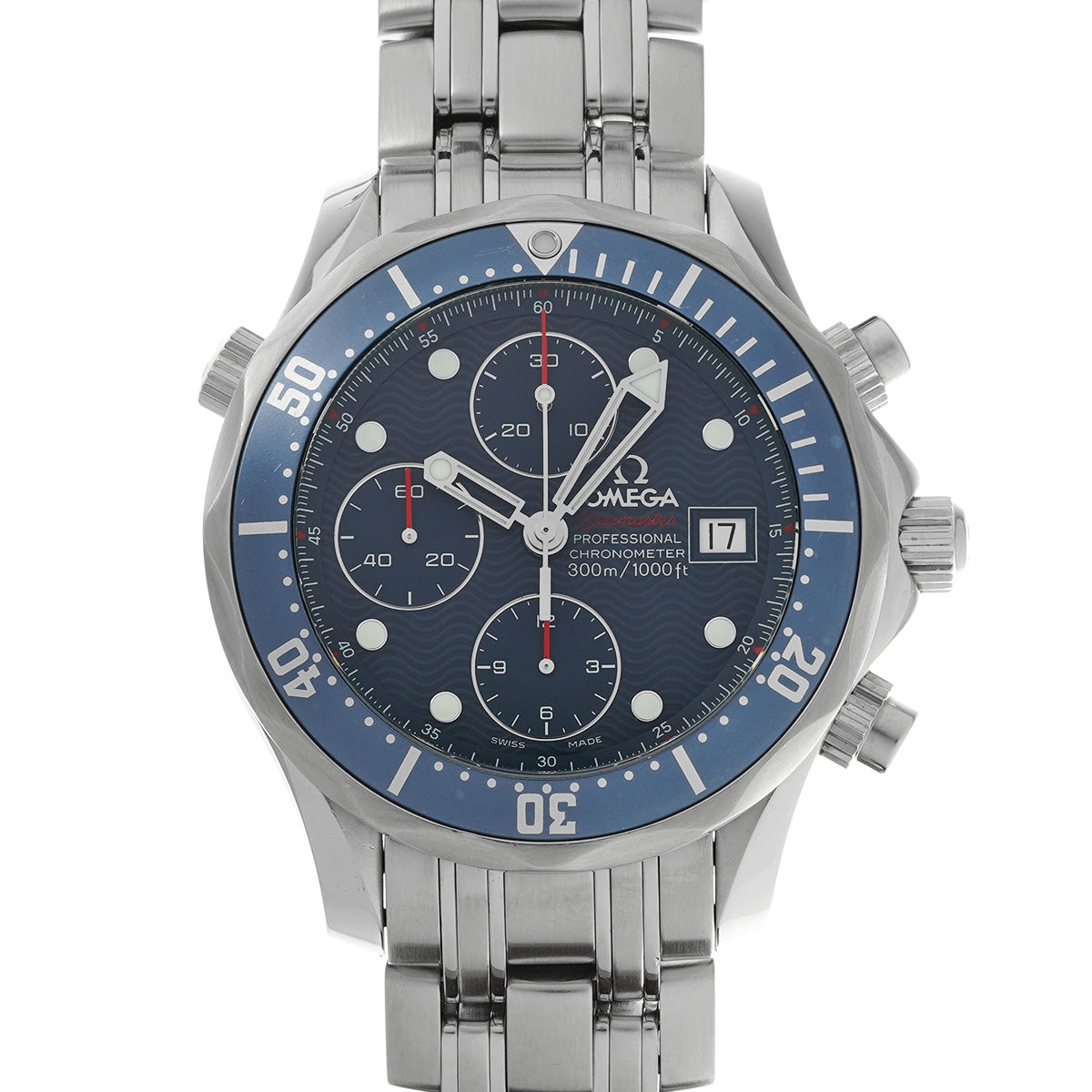 Seamaster Diver 300 Chronograph 2225.80 Blue OMEGA Men's [Pre-Owned].