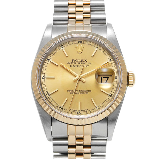 Datejust 16233 X (manufactured circa 1991) Champagne ROLEX Men's [Pre-Owned].