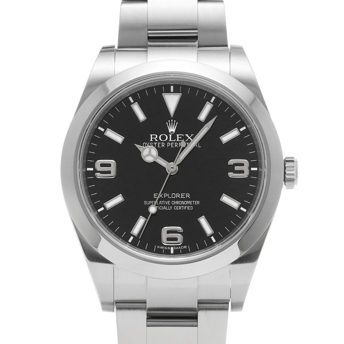 Explorer 214270 G (manufactured circa 2011) Black ROLEX Men's [Pre-Owned].