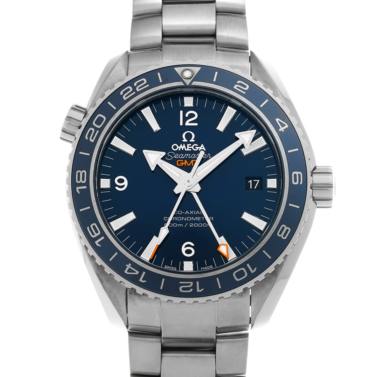 Seamaster Planet Ocean 600 Co-Axial GMT 232.90.44.22.03.001 Blue OMEGA Mens [Pre-Owned]