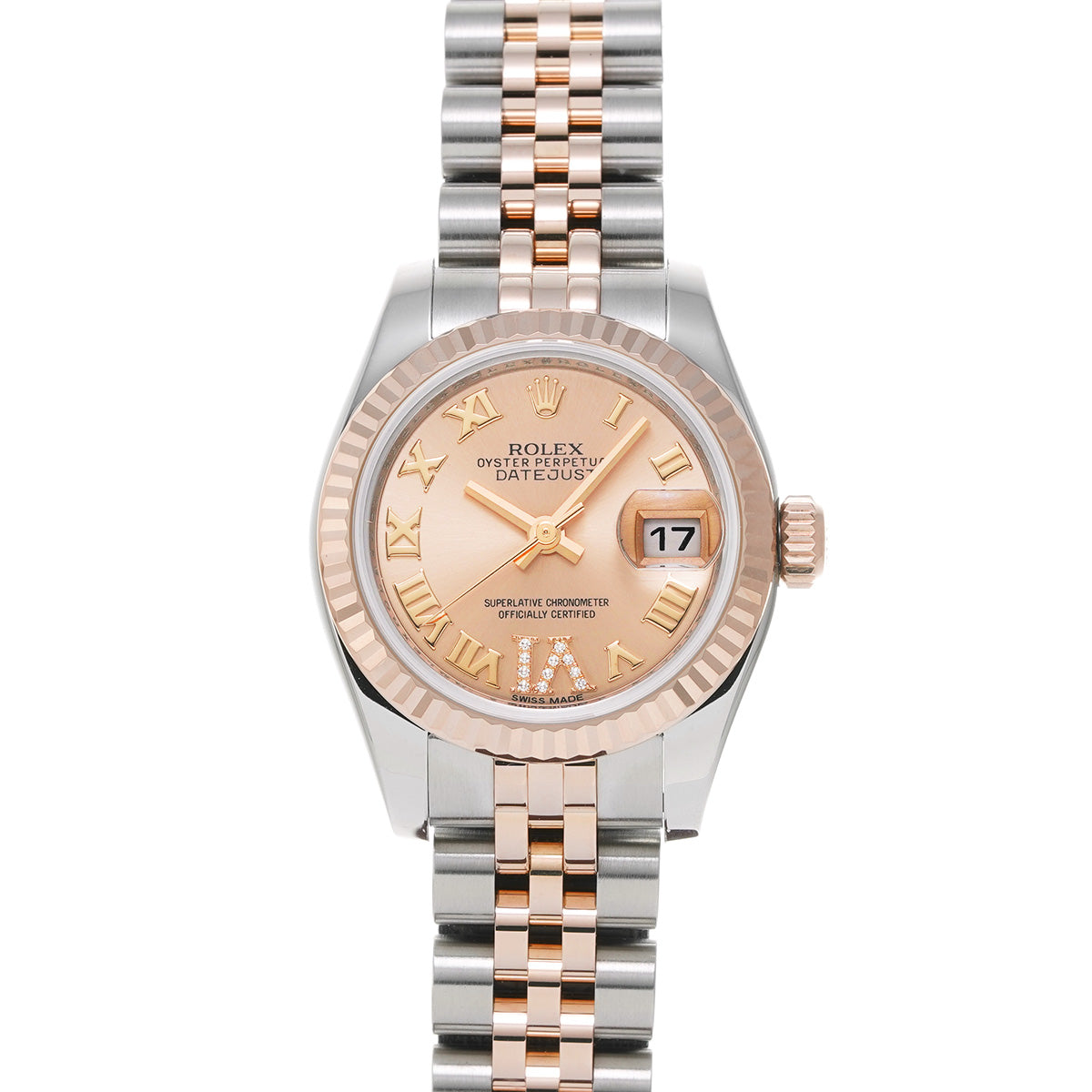 DATE JUST 179171 G (manufactured circa 2011) Pink/Diamond ROLEX Ladies [Pre-Owned].