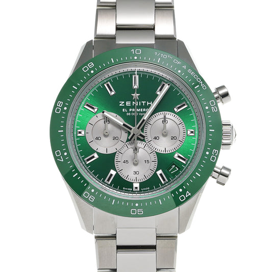 Chronomaster Sport Yoshida Special Edition 03.3108.3600/57.M3100 Green Lacquer/Silver ZENITH Men's [Pre-Owned].