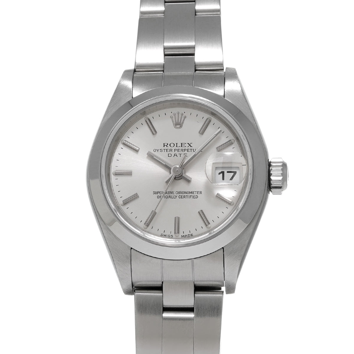 DATE JUST 79160 K (manufactured circa 2001) Silver ROLEX Ladies [Pre-owned].