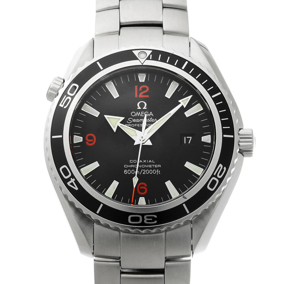 2200.51 Seamaster Planet Ocean 600 Co-Axial Black OMEGA Men's [Pre-Owned].