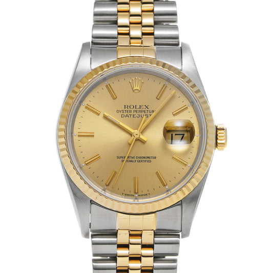 DATE JUST 16233 47th (middle case probably replaced) Champagne ROLEX Men's [Pre-Owned].