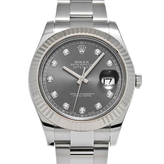 Datejust II 116334G Random Serial Gray/Diamond ROLEX Men's [Pre-Owned].