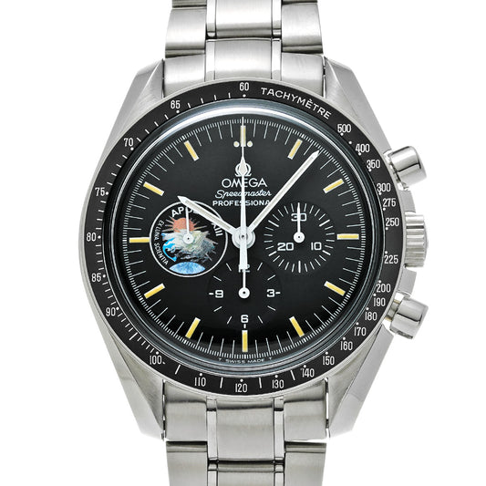 Speedmaster Professional Moon Watch Apollo 13 25th Anniversary 3595.52 Black OMEGA Men's [Pre-Owned].