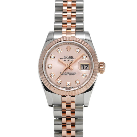 179171G DATE JUST M (made around 2008) Pink/Diamond ROLEX Ladies [Pre-Owned].