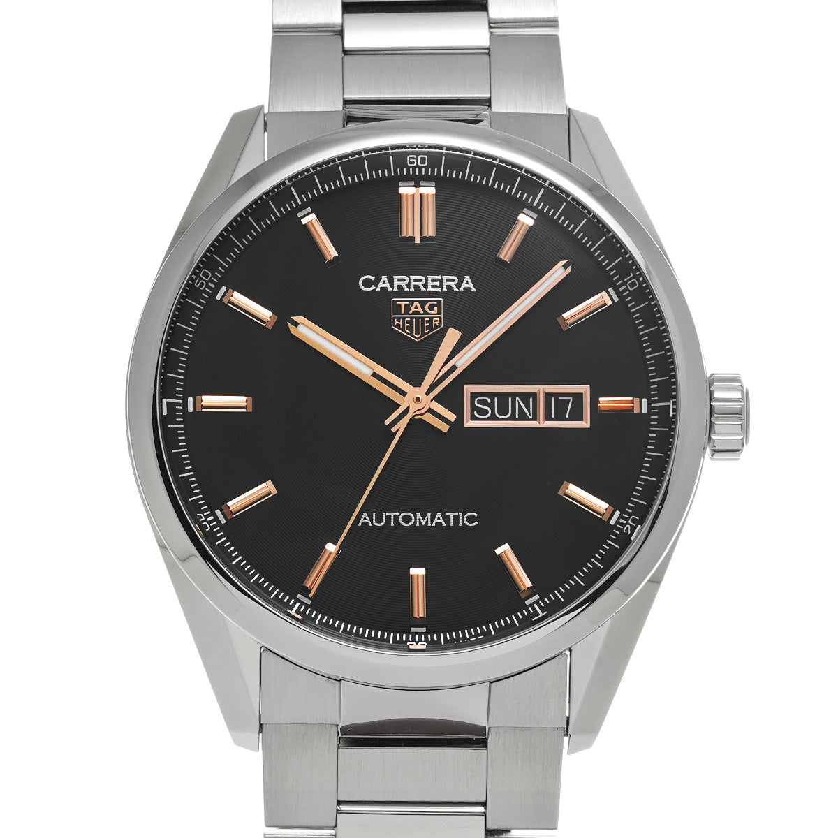 CARRERA Calibre 5 Day Date WBN2013.BA0640 Black TAG HEUER Men's [Pre-Owned].