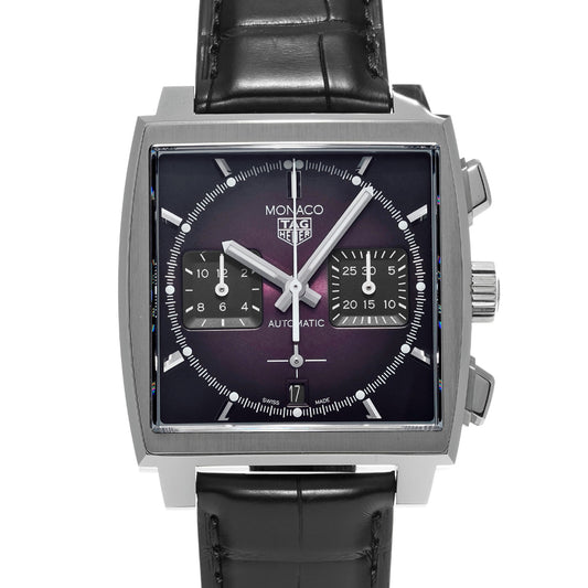 Monaco Calibre Heuer 02 Chronograph Purple Dial Limited Edition CBL2118.FC6518 Purple/Black TAG HEUER Mens [Pre-Owned]