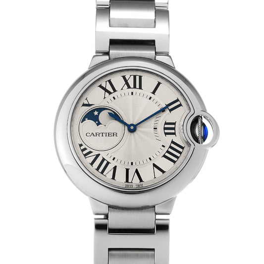 Ballon Bleu de Cartier Moonphase WSBB0021 Silver CARTIER Men's [Pre-Owned].