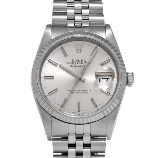 Datejust 16234 E (manufactured circa 1991) Silver ROLEX Men's [Pre-owned].