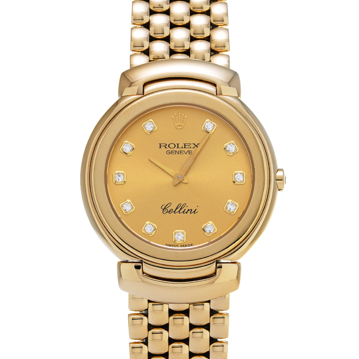 Cellini 6622/8 N (manufactured circa 1991) White/Diamond ROLEX Men's [Pre-Owned].